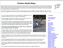 Tablet Screenshot of positivehealthsteps.com